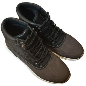 Reserved Footwear New York Black Brown Men's 9.5 Lace-Up Waterproof Boots